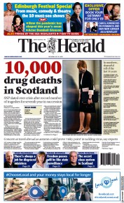 The Herald (UK) Newspaper Front Page for 31 July 2021