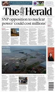 The Herald front page for 31 July 2025