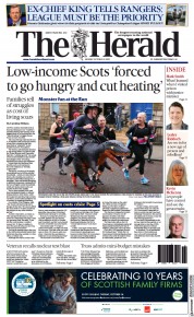 The Herald (UK) Newspaper Front Page for 3 October 2022