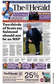 The Herald (UK) Newspaper Front Page for 3 May 2021