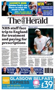 The Herald (UK) Newspaper Front Page for 3 July 2021