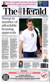 The Herald (UK) Newspaper Front Page for 3 July 2023