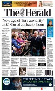 The Herald front page for 4 October 2022
