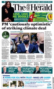 The Herald (UK) Newspaper Front Page for 4 November 2021