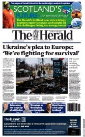 The Herald (UK) Newspaper Front Page for 4 March 2022