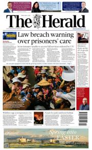 The Herald front page for 4 April 2025