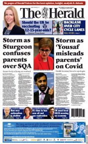 The Herald (UK) Newspaper Front Page for 4 June 2021