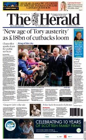 The Herald (UK) Newspaper Front Page for 5 October 2022