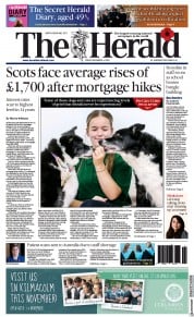 The Herald (UK) Newspaper Front Page for 5 November 2022