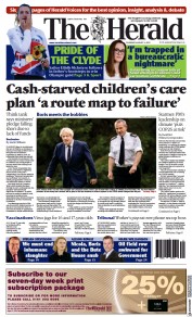 The Herald (UK) Newspaper Front Page for 5 August 2021