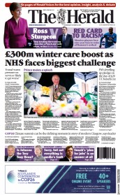 The Herald (UK) Newspaper Front Page for 6 October 2021