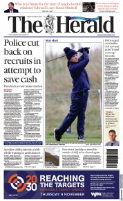 The Herald (UK) Newspaper Front Page for 6 October 2023