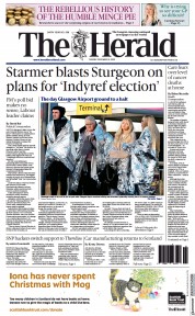 The Herald (UK) Newspaper Front Page for 6 December 2022
