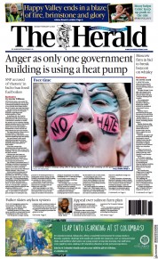 The Herald (UK) Newspaper Front Page for 6 February 2023