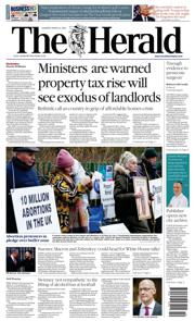 The Herald front page for 6 March 2025