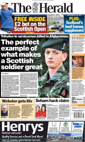  () Newspaper Front Page for 6 July 2011