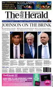 The Herald (UK) Newspaper Front Page for 6 July 2022