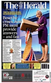 The Herald (UK) Newspaper Front Page for 6 September 2022