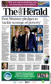 The Herald (UK) Newspaper Front Page for 6 September 2023