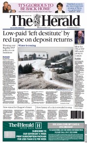 The Herald (UK) Newspaper Front Page for 7 December 2022