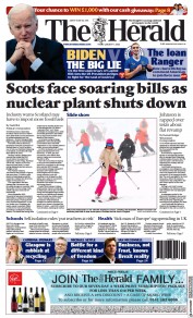 The Herald front page for 7 January 2022
