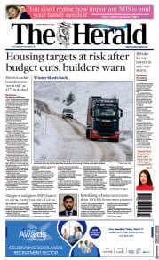 The Herald (UK) Newspaper Front Page for 7 March 2023