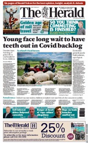 The Herald (UK) Newspaper Front Page for 7 April 2021