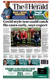 The Herald (UK) Newspaper Front Page for 7 September 2021