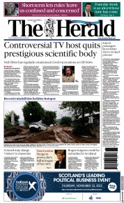 The Herald front page for 7 September 2023