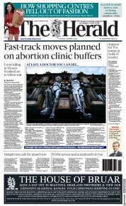 The Herald (UK) Newspaper Front Page for 8 December 2022