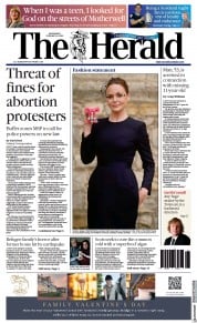 The Herald (UK) Newspaper Front Page for 8 February 2023