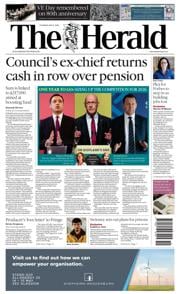 The Herald front page for 8 May 2025