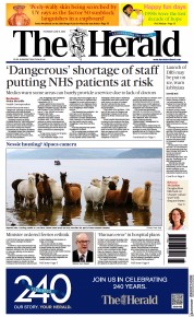 The Herald (UK) Newspaper Front Page for 8 June 2023