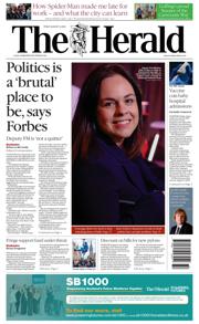 The Herald front page for 8 August 2025