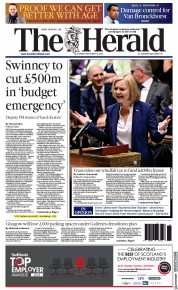 The Herald (UK) Newspaper Front Page for 8 September 2022