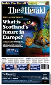 The Herald (UK) Newspaper Front Page for 9 February 2022