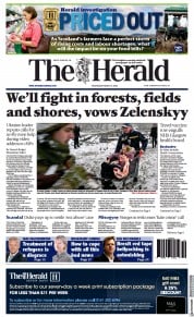 The Herald (UK) Newspaper Front Page for 9 March 2022