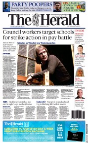 The Herald front page for 9 May 2022