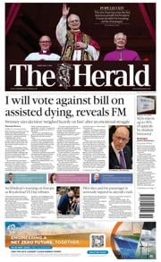 The Herald front page for 9 May 2025