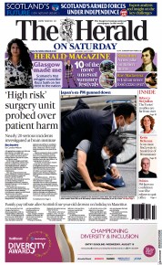 The Herald (UK) Newspaper Front Page for 9 July 2022