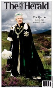 The Herald (UK) Newspaper Front Page for 9 September 2022