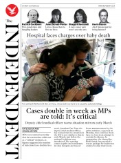 The Independent (UK) Newspaper Front Page for 10 October 2020