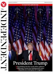 The Independent (UK) Newspaper Front Page for 10 November 2016