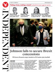 The Independent (UK) Newspaper Front Page for 10 December 2020
