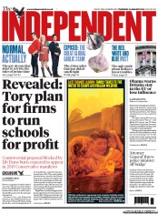The Independent (UK) Newspaper Front Page for 10 January 2013