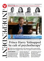 The Independent (UK) Newspaper Front Page for 10 January 2023