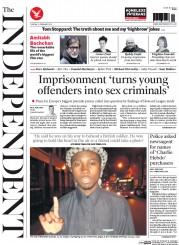 The Independent (UK) Newspaper Front Page for 10 February 2015