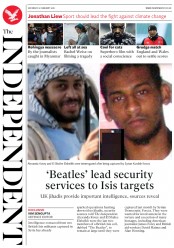 The Independent (UK) Newspaper Front Page for 10 February 2018