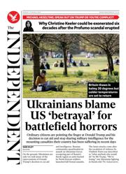 The Independent front page for 10 March 2025