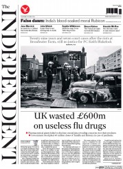 The Independent (UK) Newspaper Front Page for 10 April 2014